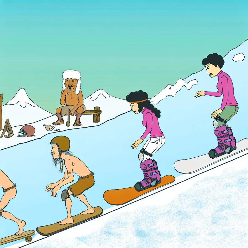 The evolution of snowboarding.