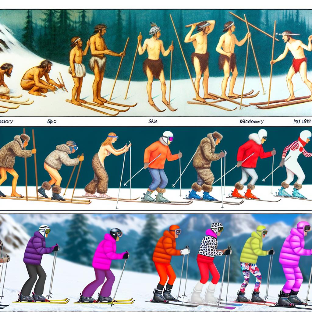 The history of skiing as a winter sport.