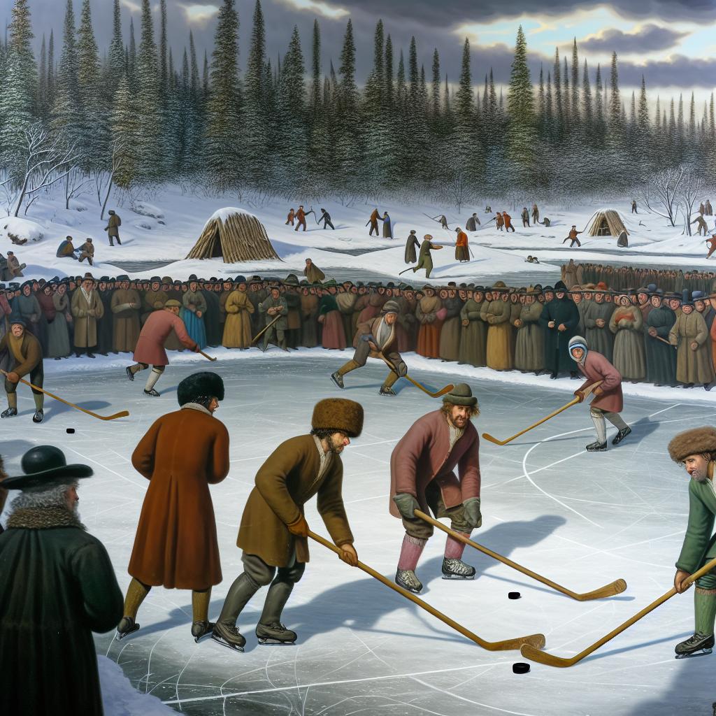 The origins of ice hockey.